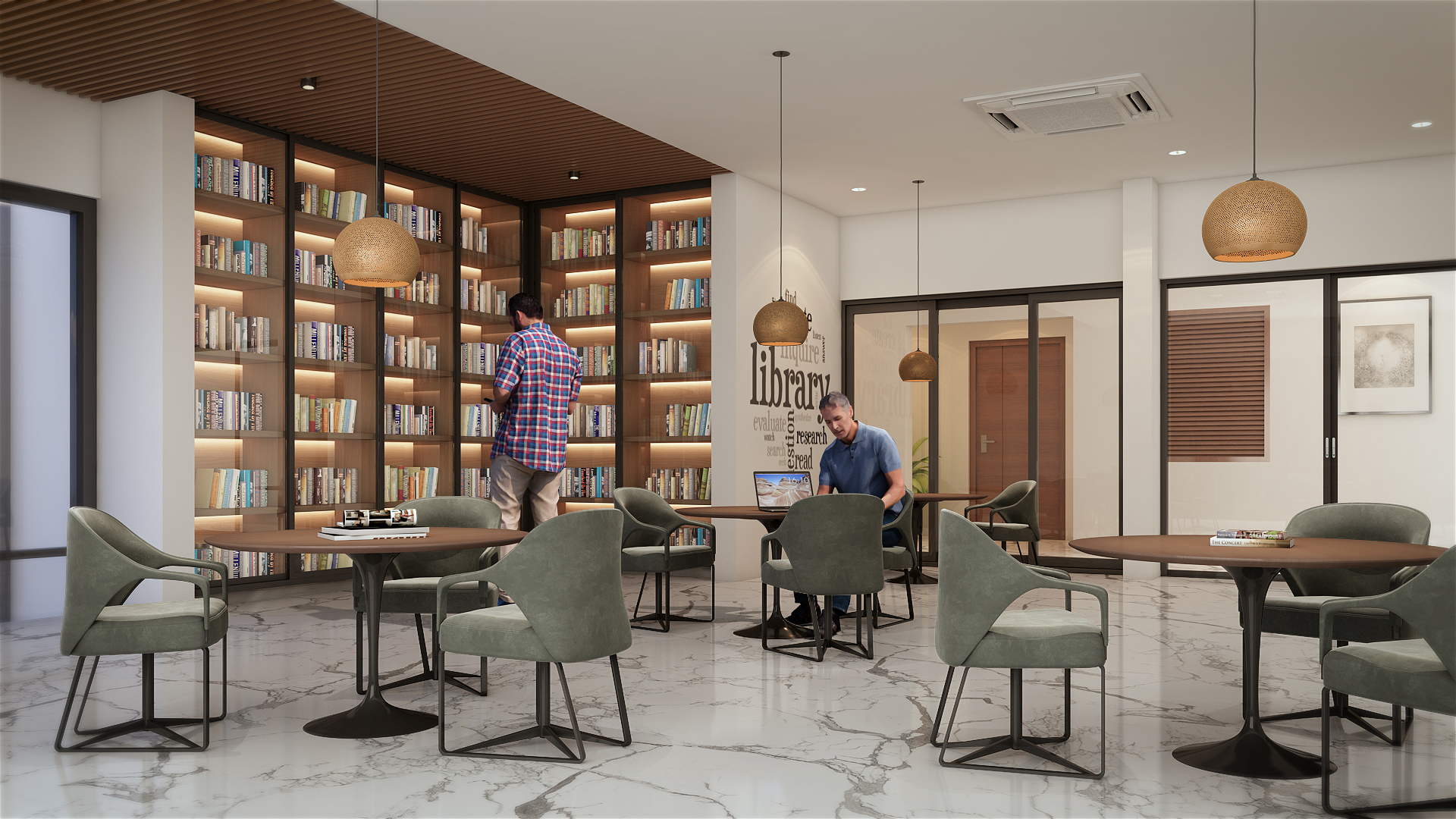 Reading area at Blue Leaf Haven